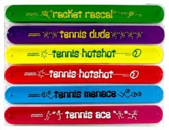 Apollo® Tennis Themed Slapband 6 Pack