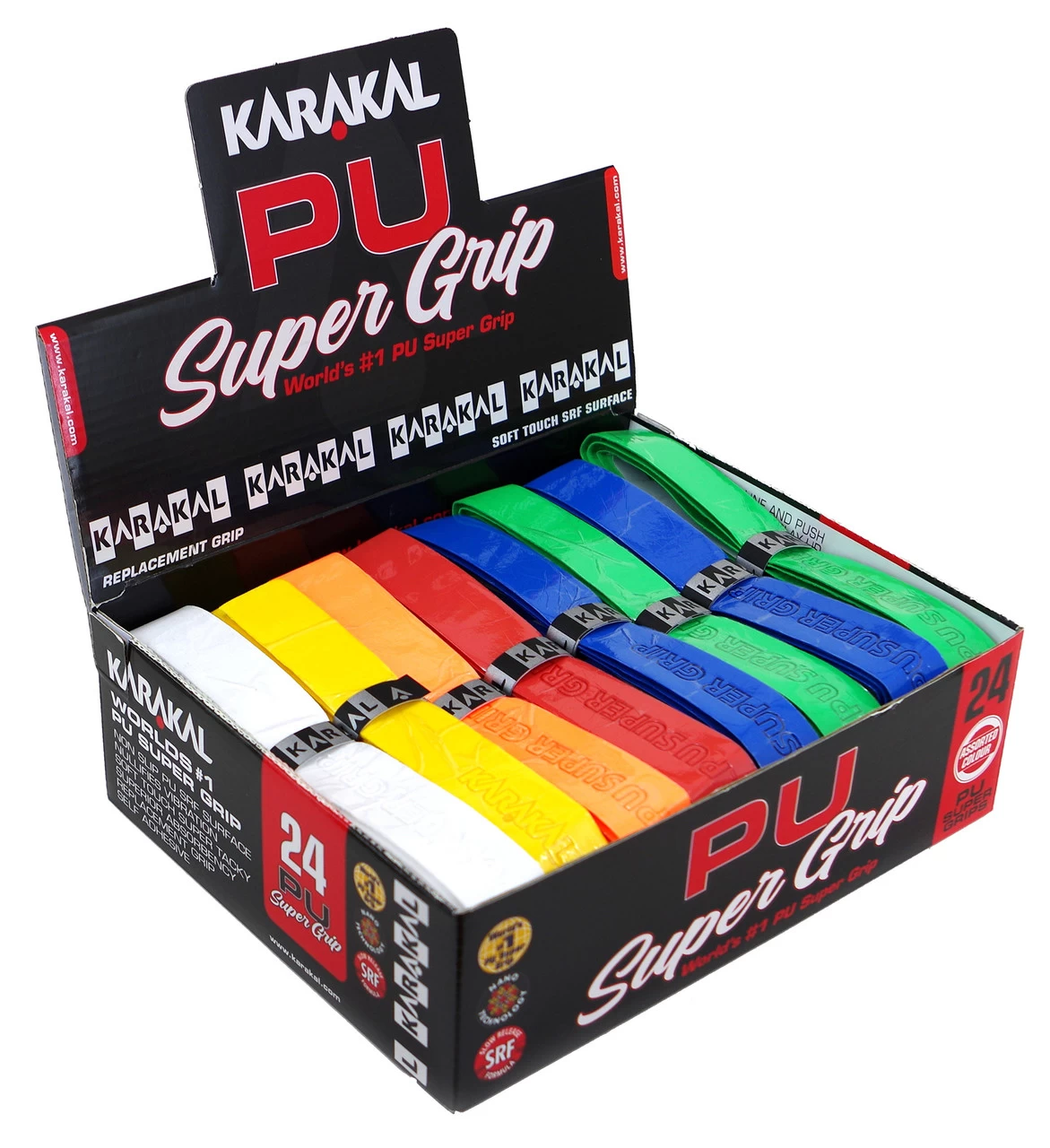Karakal PU Super Grip Universal Replacement Grip 24 Pack 3 Karakal PU Super Grip Universal Replacement Grip 24 Pack