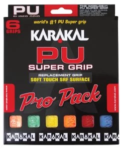 Karakal PU Super Grip Universal Replacement Grip 6 Pack