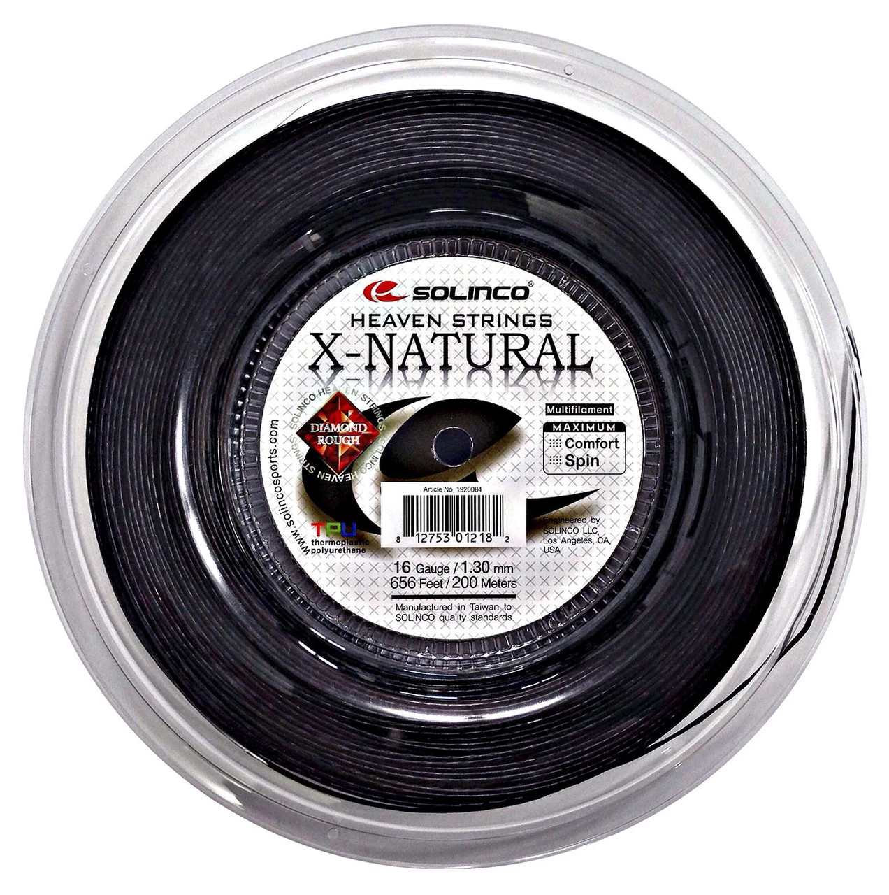 Solinco X-Natural 16 1.30mm 200M Reel 3 Solinco X-Natural 16 1.30mm 200M Reel