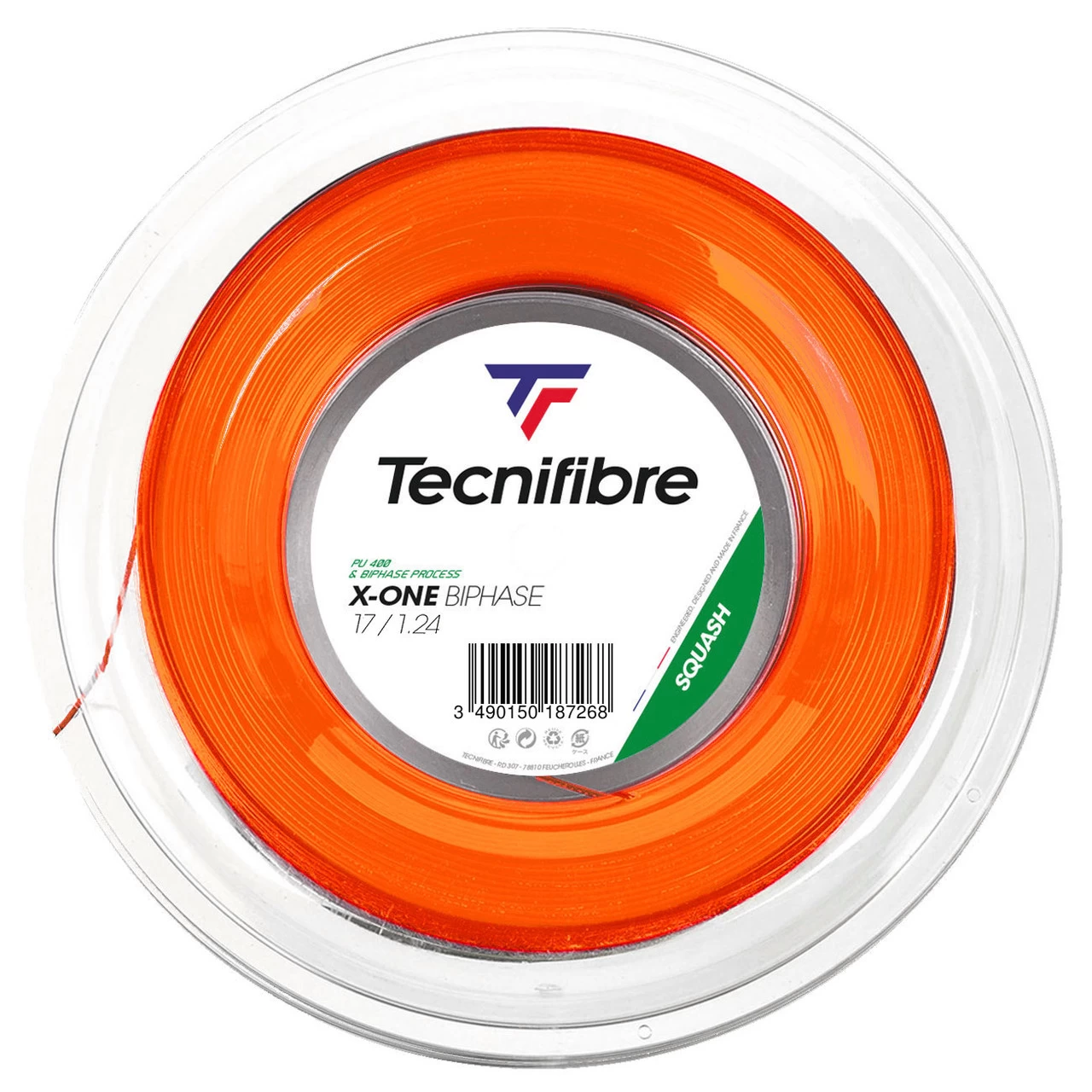 Tecnifibre X-One Biphase 17 1.24mm Squash 200M Reel 3 Tecnifibre X-One Biphase 17 1.24mm Squash 200M Reel