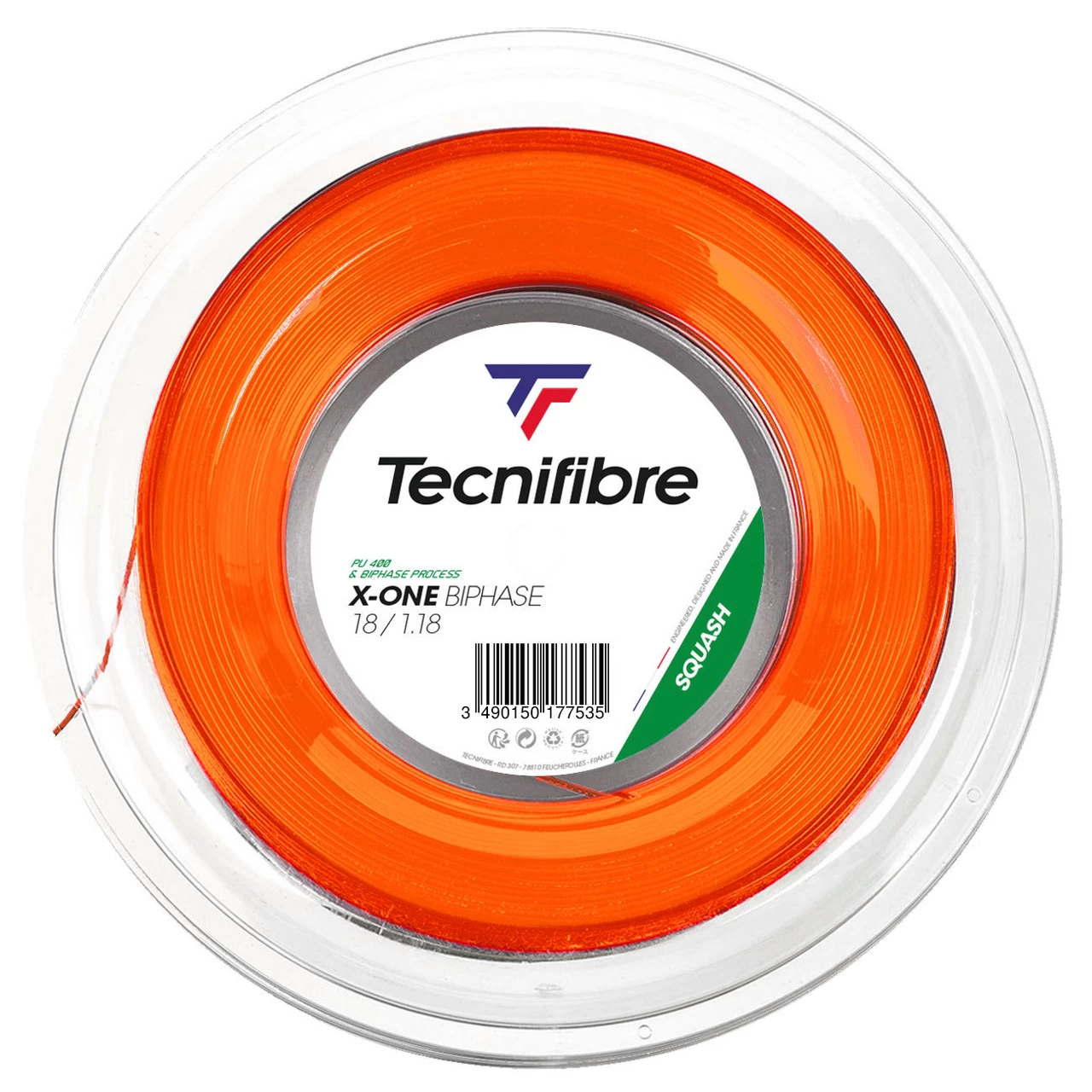 Tecnifibre X-One Biphase 18 1.18mm Squash 200M Reel 3 Tecnifibre X-One Biphase 18 1.18mm Squash 200M Reel
