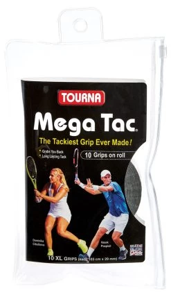 Tourna Mega Tac XL Overgrip 10 Pack -Sports General Store tourna mega tac xl overgrip 10 pack black 65387 62315.1698772007