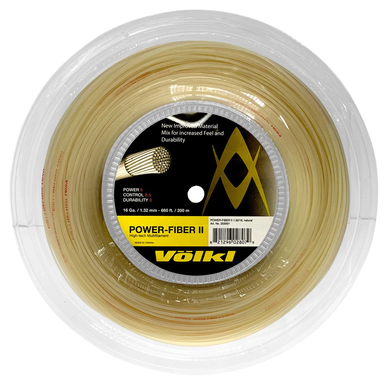 Volkl Power Fiber II 16 1.32mm 200M Reel 3 Volkl Power Fiber II 16 1.32mm 200M Reel