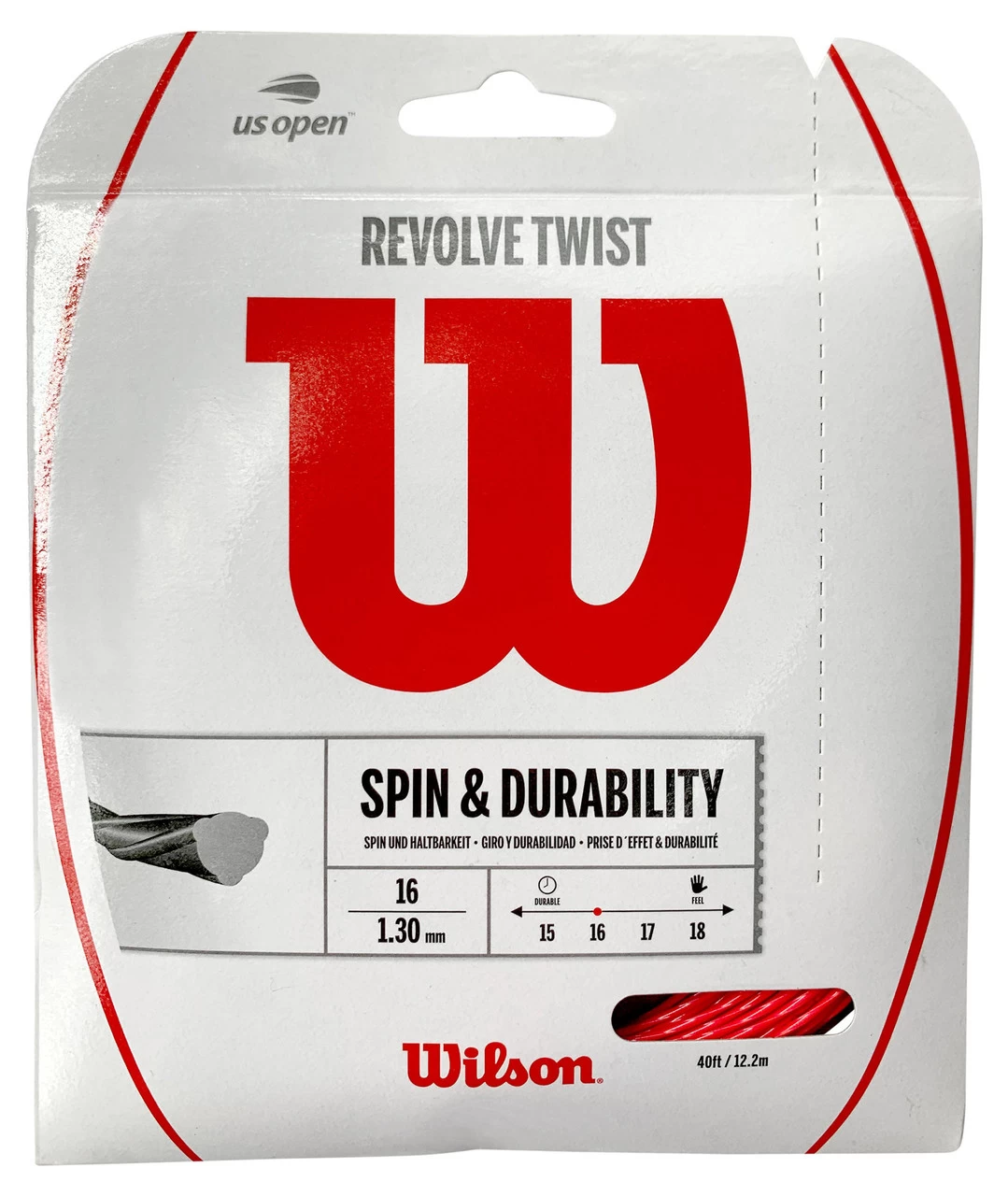 Wilson Revolve Twist 16 1.30mm Set 4 Wilson Revolve Twist 16 1.30mm Set - Image 2