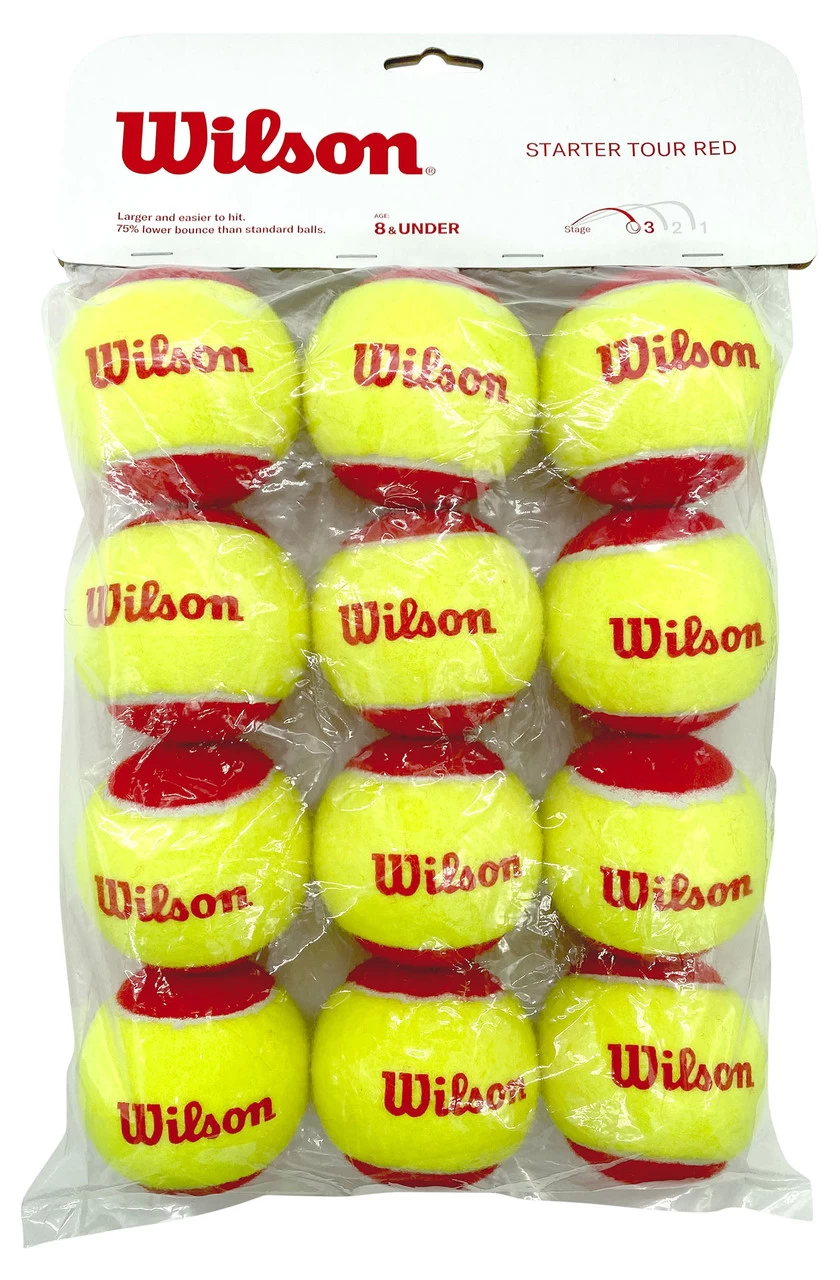 Wilson Starter Red Tennis Balls Dozen 3 Wilson Starter Red Tennis Balls Dozen