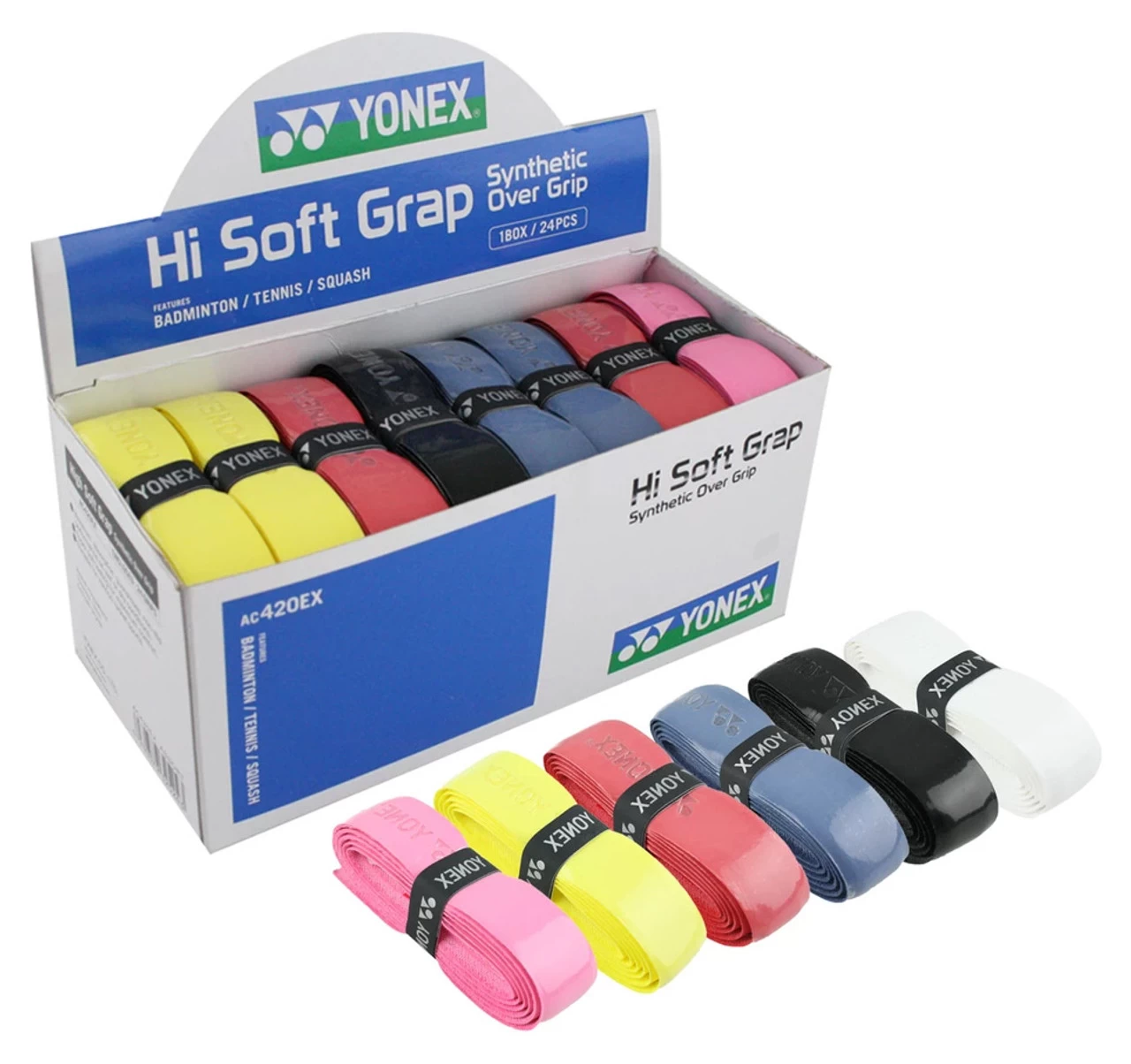 Yonex Hi Soft Grap PU Replacement Grip 24 Pack 3 Yonex Hi Soft Grap PU Replacement Grip 24 Pack