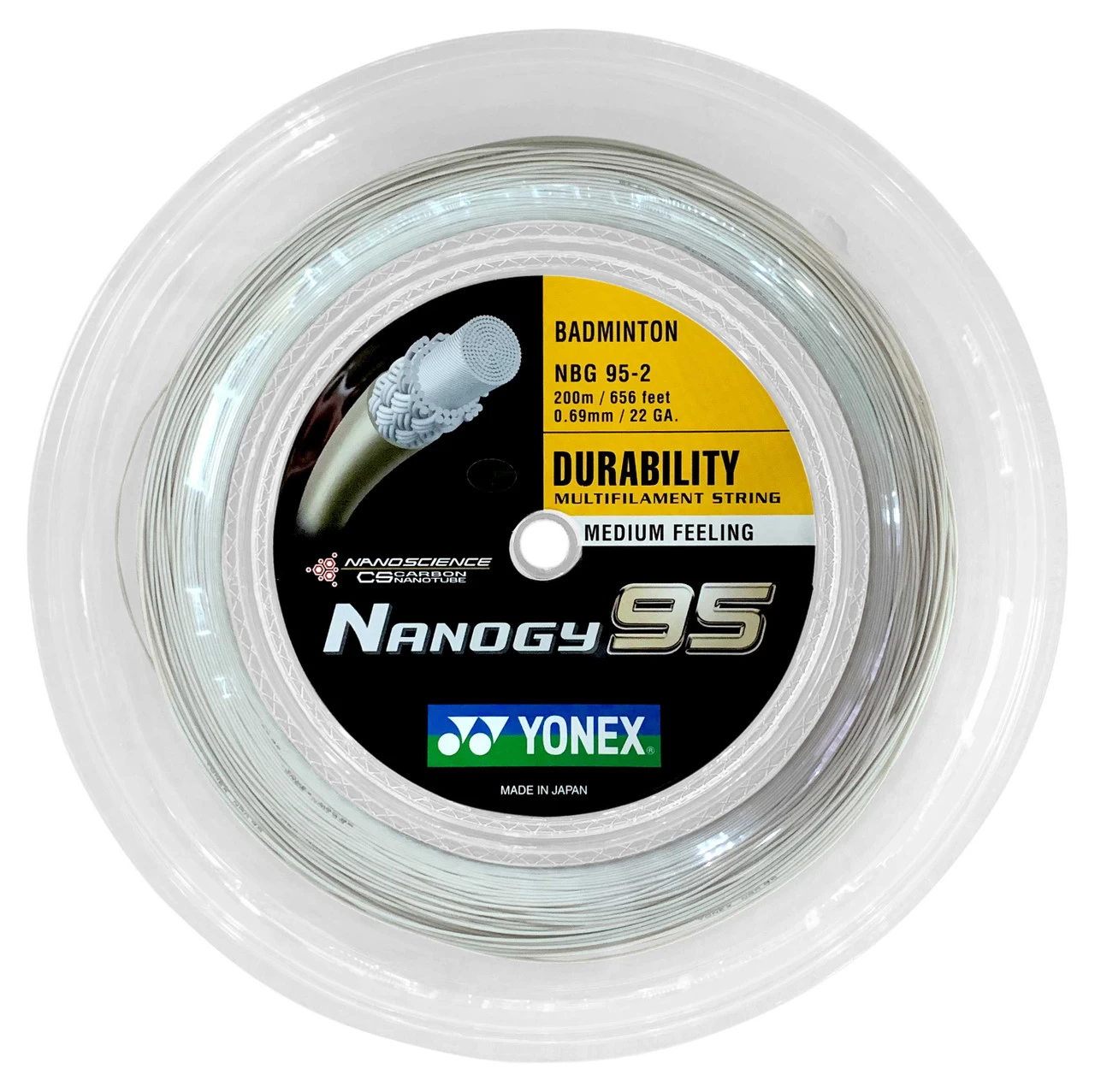 Yonex Nanogy 95 0.69mm Badminton 200M Reel 5 Yonex Nanogy 95 0.69mm Badminton 200M Reel - Image 3